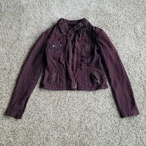 Brown jeans jacket